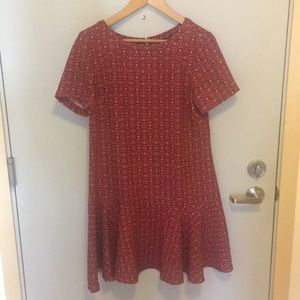 Business casual red dress